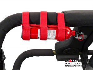 Jeep Wrangler TJ Sport Bar Fire Extinguisher Holder - Red